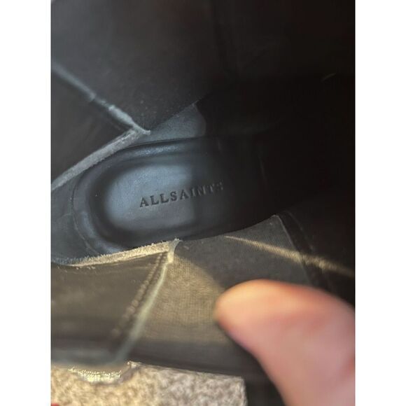 All Saints Senta Chelsea Ankle Bootie Boot Suede in Size 10 40.5 Western - Picture 12 of 16